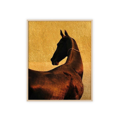 Golden Horse - Framed Poster