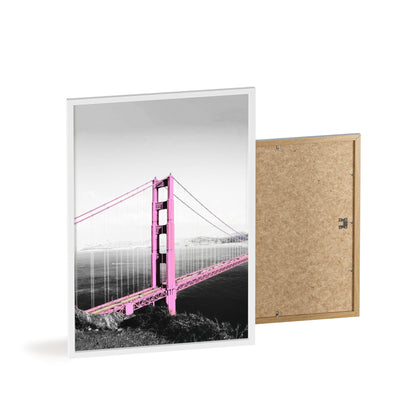 Pink Bridge - Framed Poster