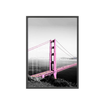 Pink Bridge - Framed Poster
